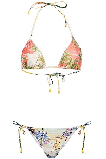 ZIMMERMANN Printed triangle bikini