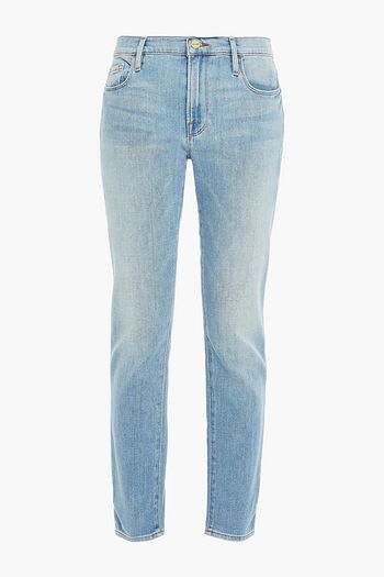FRAME Le Garcon faded boyfriend jeans