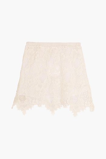 SEE BY CHLOÉ Cotton guipure lace mini skirt