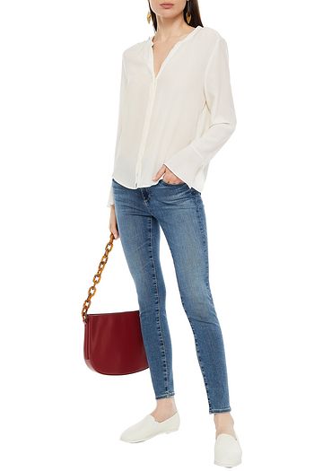 AG JEANS Legging Ankle faded low-rise skinny jeans