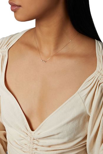 ADINA REYTER Kette aus 14 KT. Gold mit Diamanten