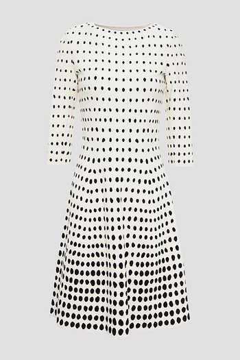 ALAÏA Flared jacquard-knit dress