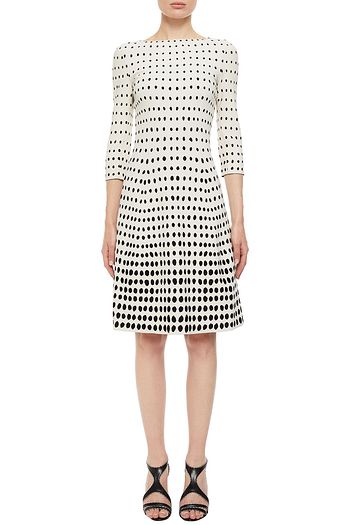 ALAÏA Flared jacquard-knit dress