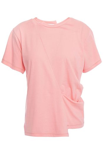 REJINA PYO Gerafftes T-Shirt aus Baumwoll-Jersey