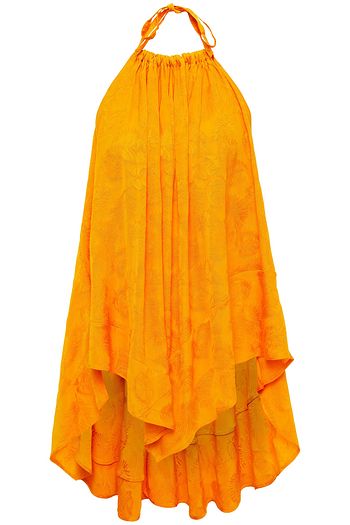 REJINA PYO Erin gathered satin-jacquard halterneck top