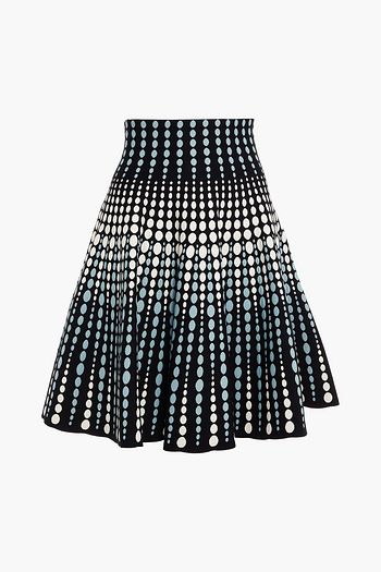 ALAÏA Jacquard-knit mini skirt