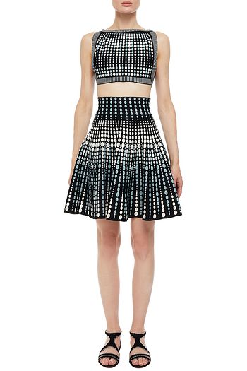ALAÏA Jacquard-knit mini skirt