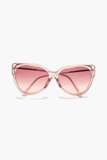 GIVENCHY Cat-eye silver-tone and acetate sunglasses