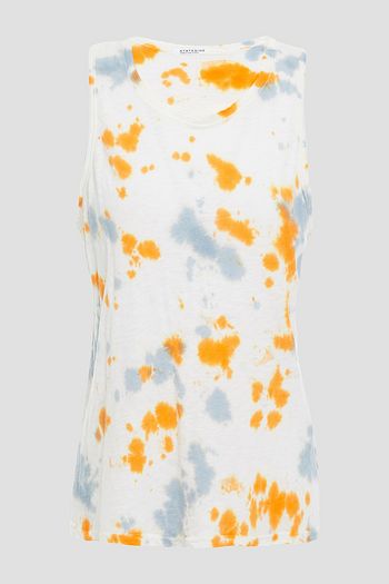 STATESIDE Slub tie-dyed Supima cotton-jersey tank