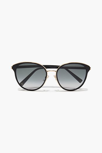 GIVENCHY D-frame gold-tone and acetate sunglasses