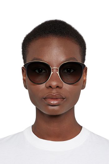 GIVENCHY D-frame gold-tone and acetate sunglasses