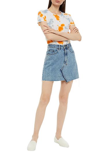 STATESIDE Tie-dyed Supima cotton-jersey T-shirt