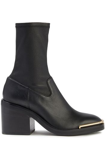 ALEXANDER WANG Hailey embellished stretch-leather sock boots
