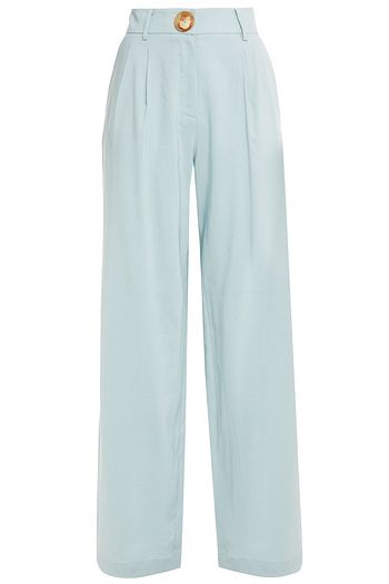 REJINA PYO Edie Hose mit weitem Bein aus Webstoff mit Falten