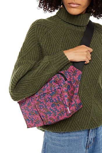 SAMSØE Φ SAMSØE Gürteltasche aus Shell mit floralem Print