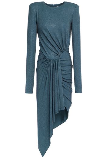 ALEXANDRE VAUTHIER Crystal-embellished ruched stretch-jersey mini dress