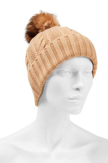 COACH Cable-knit wool and cashmere-blend beanie