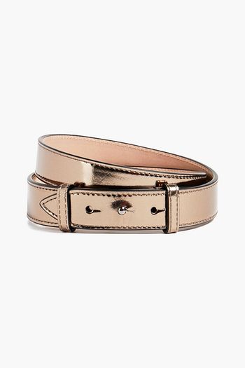 ALAÏA Metallic leather belt