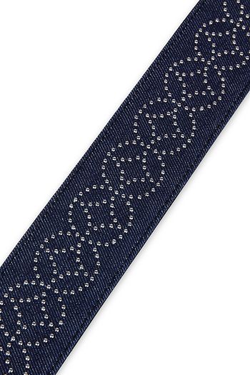 ALAÏA Studded denim belt