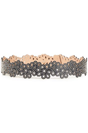 ALAÏA Studded laser-cut leather belt