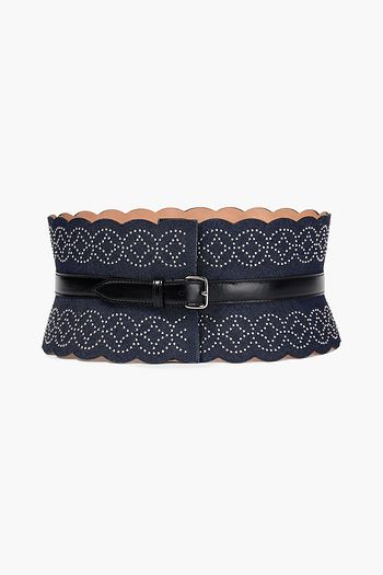 ALAÏA Studded denim belt
