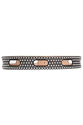 ALAÏA Studded laser-cut leather belt