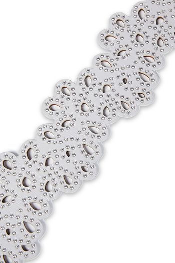 ALAÏA Studded laser-cut leather belt