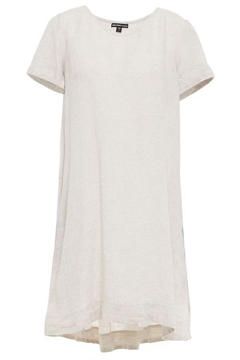 JAMES PERSE Pleated linen mini dress
