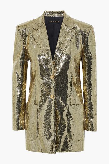 DUNDAS Sequined tulle blazer