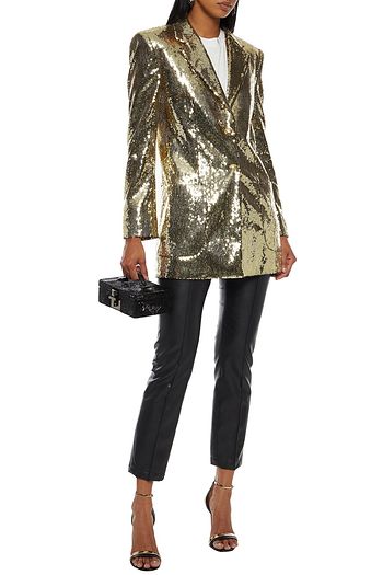 DUNDAS Sequined tulle blazer