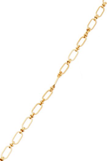 ELIZABETH COLE 24 KT. vergoldete Kette mit Kunstperlen und Muscheln