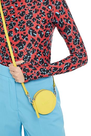 MSGM Patent-leather shoulder bag