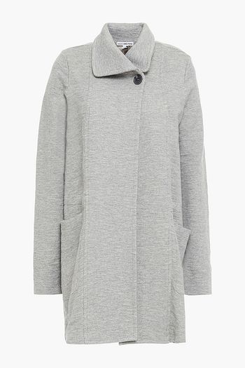 JAMES PERSE Mélange French cotton-terry coat