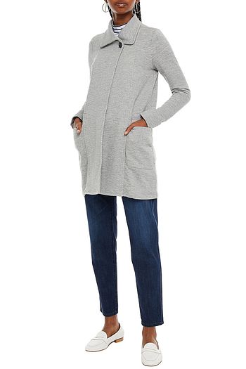 JAMES PERSE Mélange French cotton-terry coat
