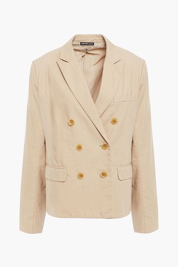 JAMES PERSE Double-breasted crushed-cotton blazer