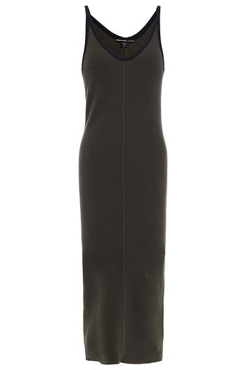 JAMES PERSE Ribbed cotton-blend jersey midi dress