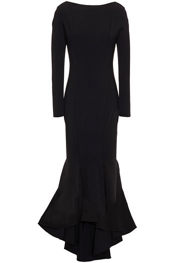 ALEXANDRE VAUTHIER Fluted stretch-ponte midi dress