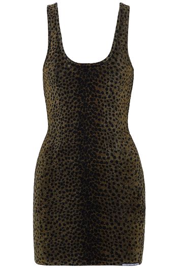 ALEXANDER WANG Leopard-print chenille mini dress