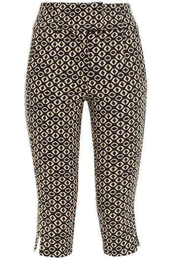 NICHOLAS Cleo cropped printed cotton-blend twill skinny pants