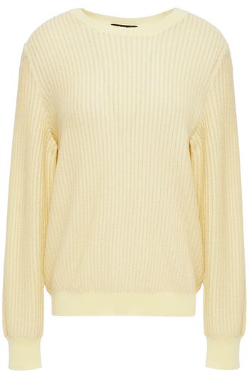 A.P.C. Ribbed metallic merino wool-blend sweater