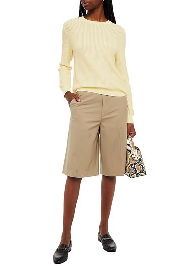 A.P.C. Ribbed metallic merino wool-blend sweater