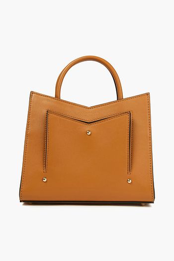 SARA BATTAGLIA Plissé Toy leather tote