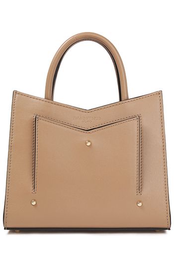 SARA BATTAGLIA Plissé Toy leather tote