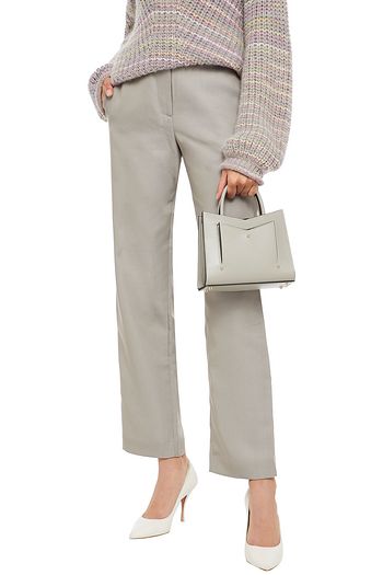 SARA BATTAGLIA Plissé Toy leather tote