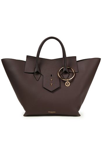 SARA BATTAGLIA Toujours ring-embellished pebbled-leather tote