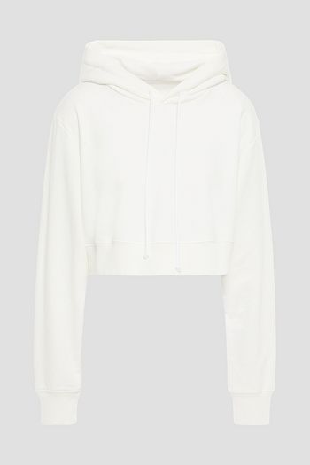 MM6 MAISON MARGIELA Cropped Hoodie aus Frottee aus einer Baumwollmischung