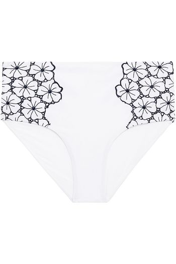 I.D. SARRIERI Embroidered high-rise bikini briefs