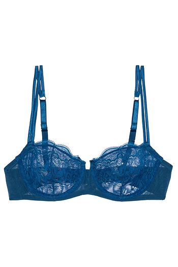 I.D. SARRIERI Tendresse stretch-lace and tulle underwired balconette bra