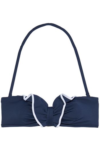 I.D. SARRIERI Ruffled bandeau bikini top