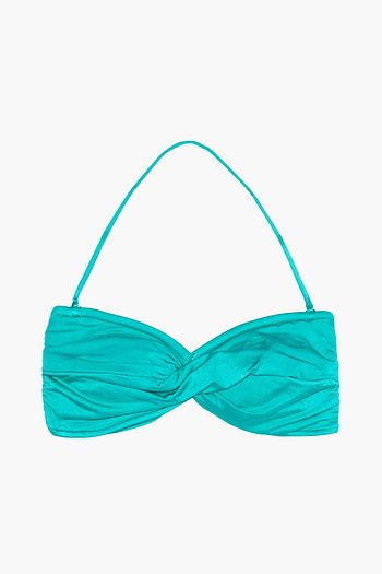 SEAFOLLY Shine On twist-front bandeau bikini top